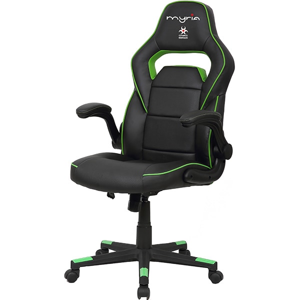 Scaun gaming MYRIA MG7404GR, negru-verde 