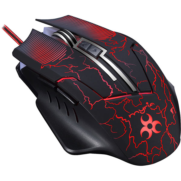 Kit Gaming 3 in 1 MYRIA MG7514, mouse, casti, mousepad, negru-rosu