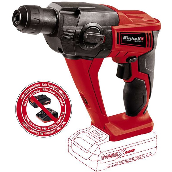 Ciocan rotopercutor EINHELL TE-HD 18 Li Solo (Fara acumulator), 1100rpm