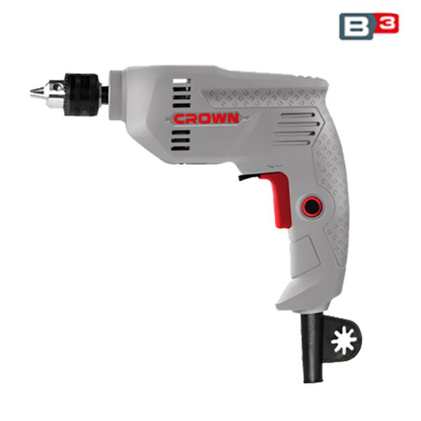 Masina de gaurit si insurubat (bormasina) CROWN CT10126C, 400W, 3000RPM, mandrina cu cheie 10mm