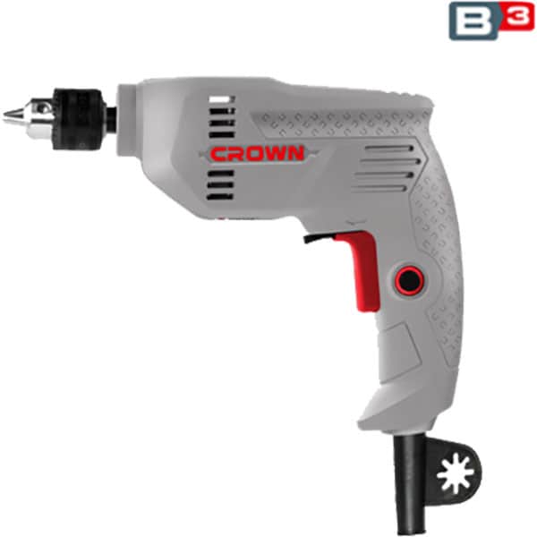 Masina de gaurit si insurubat (bormasina) CROWN CT10143-13C, 500W, 2800RPM, mandrina cu cheie 13mm