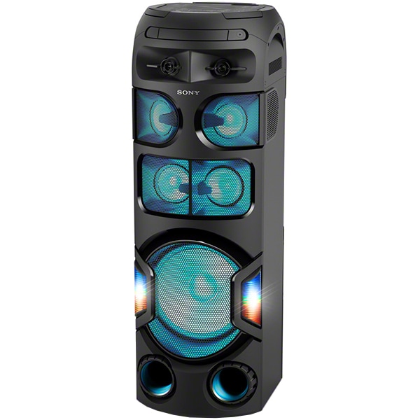 Sistem audio High Power SONY MHC-V82D, Bluetooth, NFC, USB, DVD, FM, Party speaker, Sunet 360 grade, Iluminare, negru