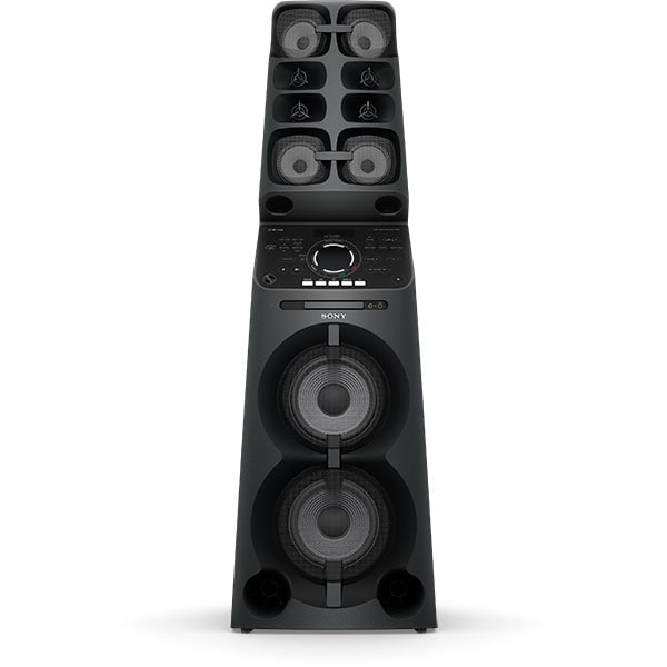Sistem audio High Power SONY MHCV90DW, Bluetooth, NFC, Wi-Fi, USB, DVD, Party Music, Mega Bass, Iluminare, negru