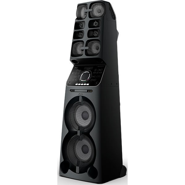 Sistem audio High Power SONY MHCV90DW, Bluetooth, NFC, Wi-Fi, USB, DVD, Party Music, Mega Bass, Iluminare, negru