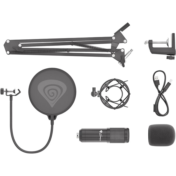 Microfon condensator pentru streaming NATEC Genesis Radium 400
