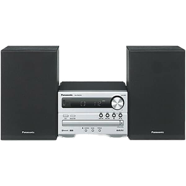 Microsistem audio PANASONIC SC-PM250ECS, 20W, Bluetooth, USB, CD, Radio FM, argintiu