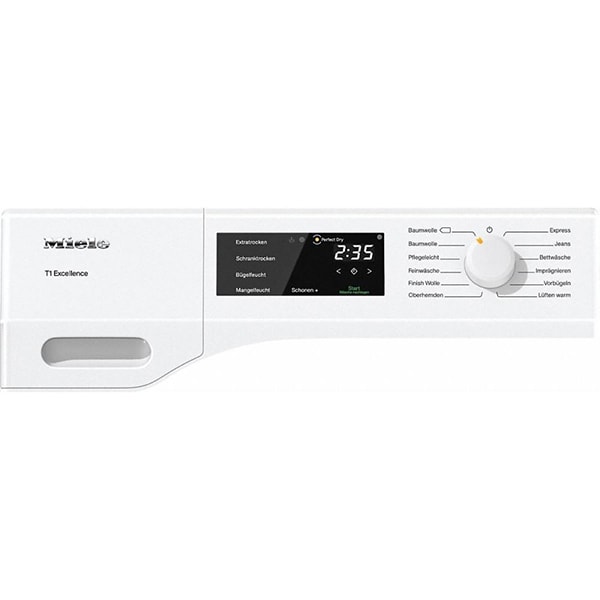 Uscator de rufe MIELE TEB 155 WP, Pompa de caldura, 7 kg, 12 programe, Clasa A++, alb