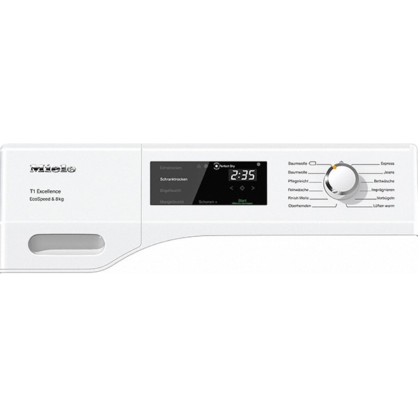 Uscator de rufe MIELE TEF 655 WP, Pompa de caldura, 8 kg, 12 programe, Clasa A+++, alb