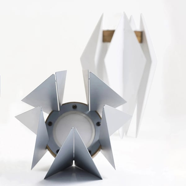 Lampa ambientala SPIN Hikari Large, alb