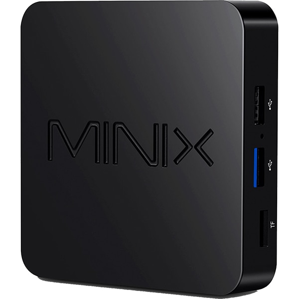 Mini PC MINIX Neo T5, 4K, Quad Core Cortex A53, 16GB, 2GB Ram, Wi-Fi, Android, negru