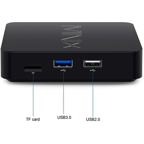 Mini PC MINIX Neo T5, 4K, Quad Core Cortex A53, 16GB, 2GB Ram, Wi-Fi, Android, negru