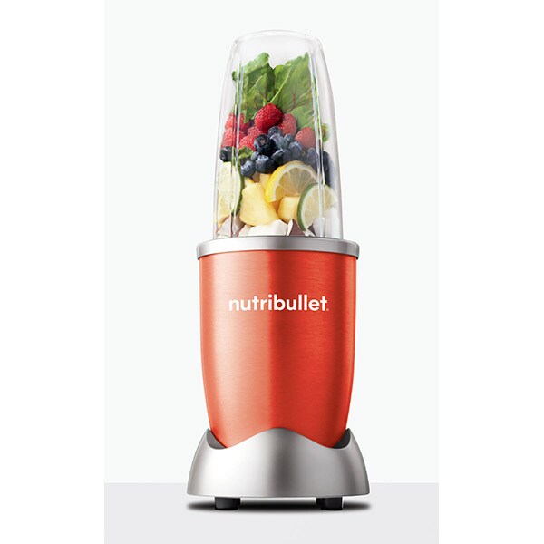 Blender DELIMANO 110073177, 0.7l, 600W, 1 treapta viteza, rosu-argintiu