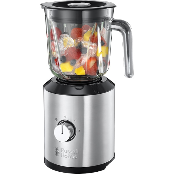 Blender RUSSELL HOBBS Compact Home 25290-56, 1l, 400W, 2 trepte viteza, argintiu-negru