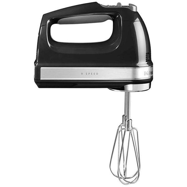 Mixer de mana KITCHENAID 5KHM9212EOB, 85W, 9 trepte viteza, negru lucios-argintiu