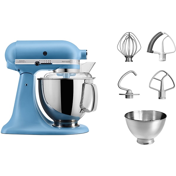 Mixer cu bol KITCHENAID Artisan model 175 5KSM175PSEVB, 4.8l, 300W, 10 trepte viteza, albastru