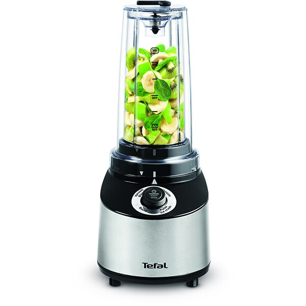 Blender vacum TEFAL FreshBoost BL181D31, 0.75l, 800W, 4 trepte viteza, argintiu-negru