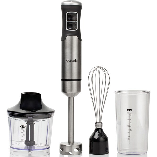 Mixer vertical GORENJE HBX1000XE, 0.6l, 1000W, argintiu-negru
