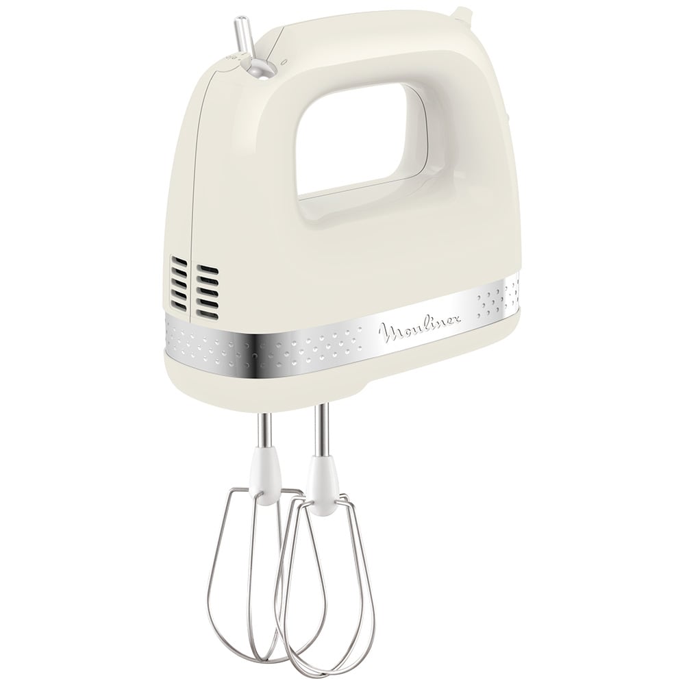 Mixer de mana MOULINEX Soleil HM211A11, 200W, 2 trepte viteza, alb