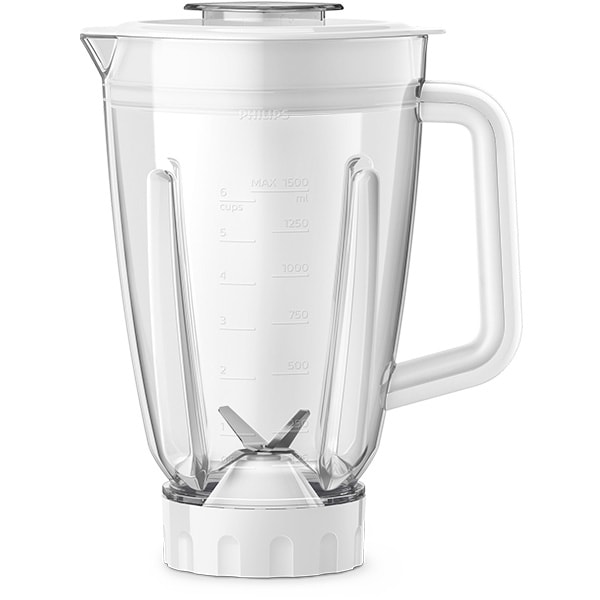Blender PHILIPS ProBlend Crush HR2224/00, 2l, 800W, 3 trepte viteza, alb-argintiu