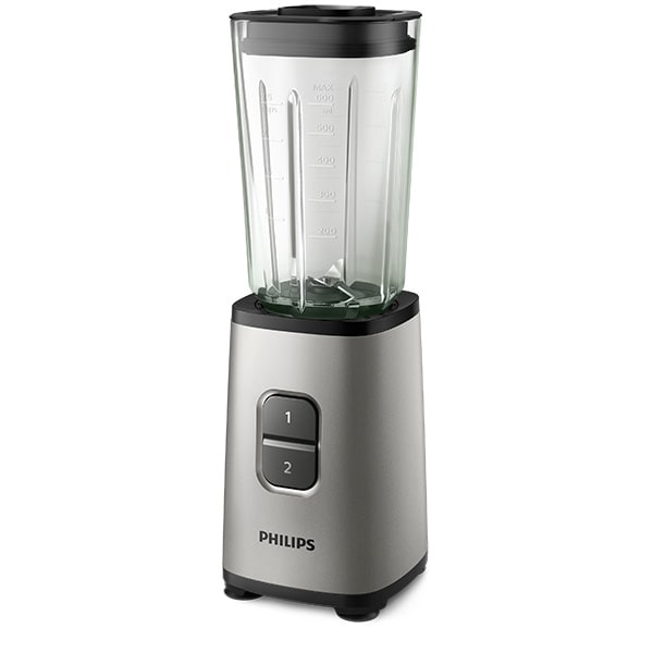Blender PHILIPS HR260580, 0.9l, 350W, 2 trepte viteza, argintiu-negru