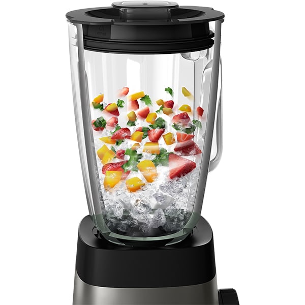 Blender PHILIPS Core HR357390, 2l, 1000W, argintiu-negru