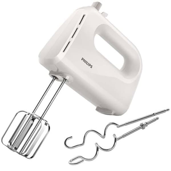 Mixer de mana PHILIPS HR3705/00 Daily Collection, 300W, 5 trepte viteza, alb