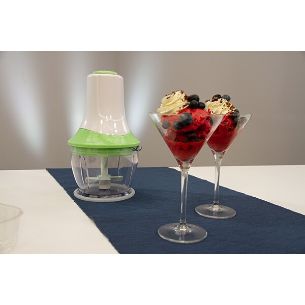 Mini tocator MEDIASHOP Livington MagicCut M28935, 1l, 300W, 1 treapta viteza, alb-verde