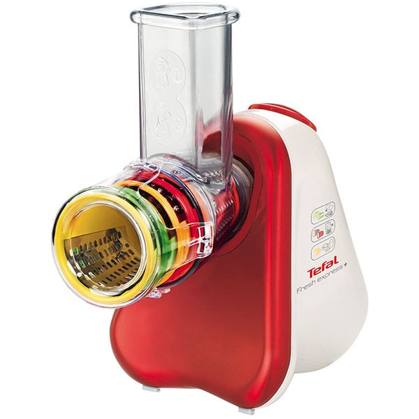 Razatoare electrica TEFAL Fresh Express + MB756, 200W, 1 treapta viteza, alb-rosu