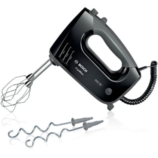 Mixer de mana BOSCH MFQ3650X, 500W, 5 trepte viteza, negru-gri inchis