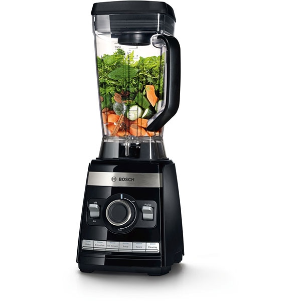 Blender BOSCH VitaBoost MMBH6P6B, 2l, 1600W, viteza variabila, negru-argintiu