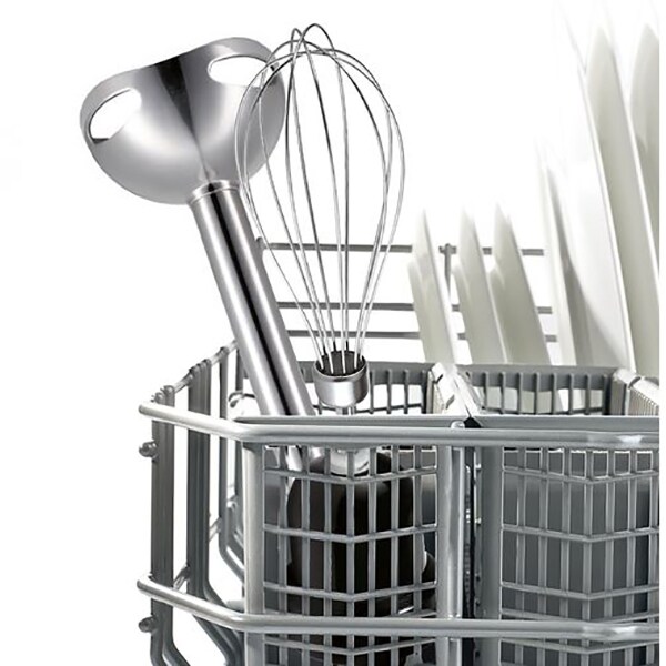 Mixer vertical BOSCH ErgoMixx Style MS6CM6166, 0.75l, 1000W, 12 trepte viteza, negru-argintiu