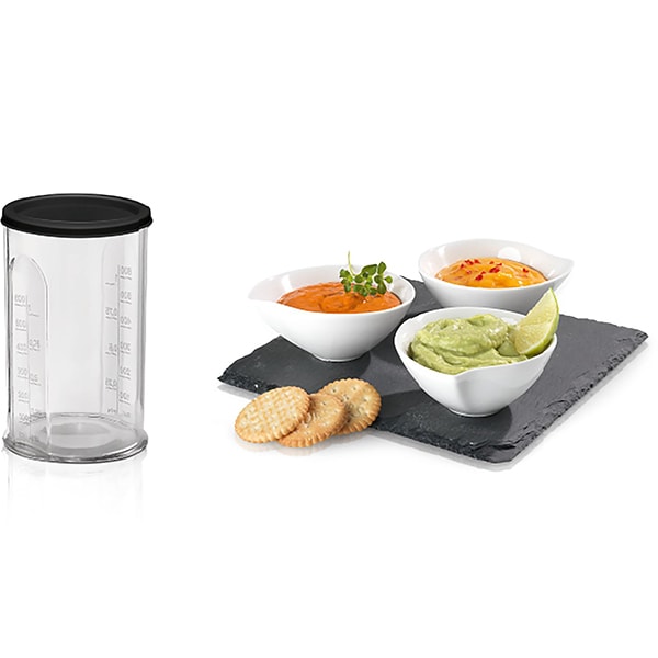 Mixer vertical BOSCH MaxoMixx MS8CM6190, 0.6l, 1000W, 12 trepte viteza, argintiu-negru 