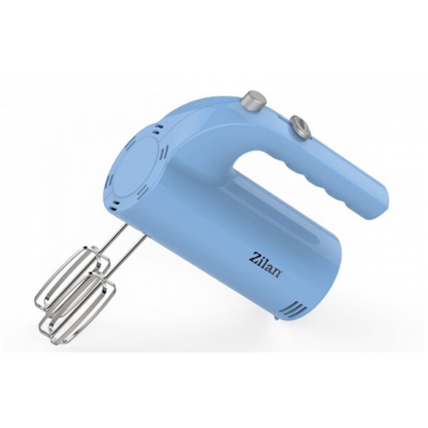 Mixer de mana ZILAN ZLN3161, 200W, 5 trepte viteza, bleu-gri