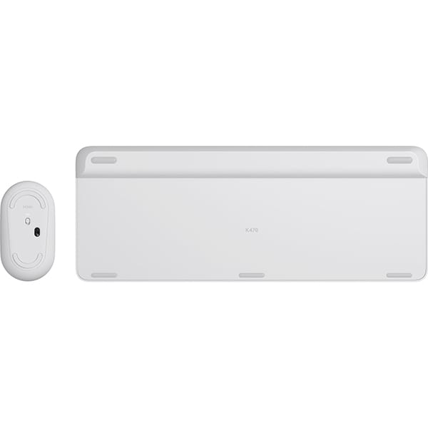 Kit tastatura si mouse Wireless LOGITECH MK470 Slim, USB, Layout US INT, alb