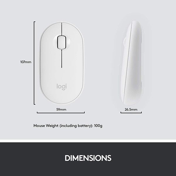Kit tastatura si mouse Wireless LOGITECH MK470 Slim, USB, Layout US INT, alb