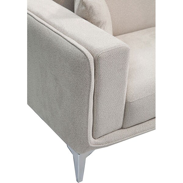Canapea fixa Snow1, 2 locuri, 196 x 96 x 79 cm, bej