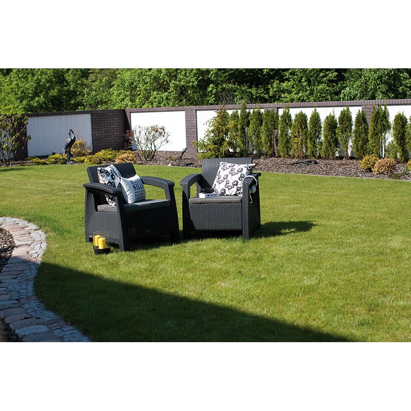 Set mobilier gradina KETER Corfu Duo, 2 piese, grafit