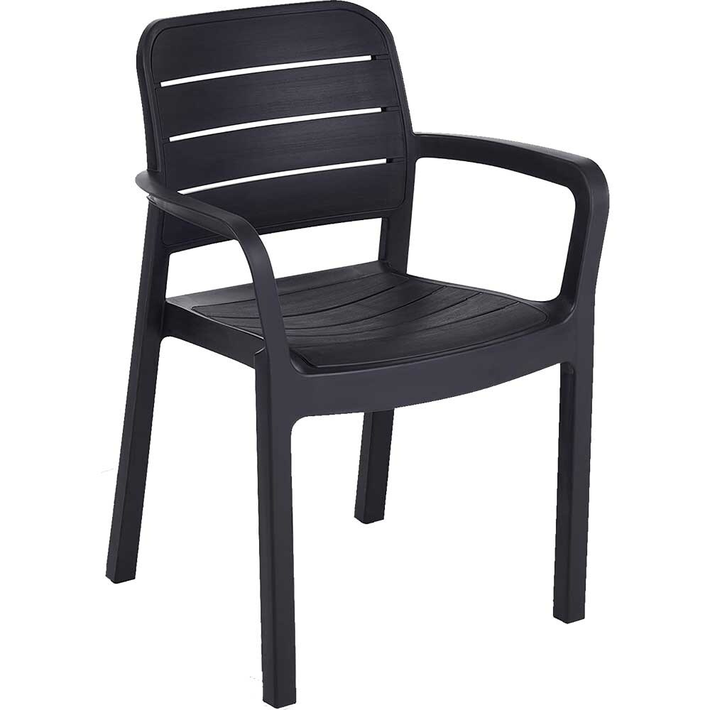 Scaun terasa KETER Tisara, plastic, 53 x 58 x 83 cm, grafit