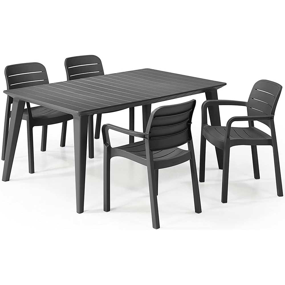 Scaun terasa KETER Tisara, plastic, 53 x 58 x 83 cm, grafit