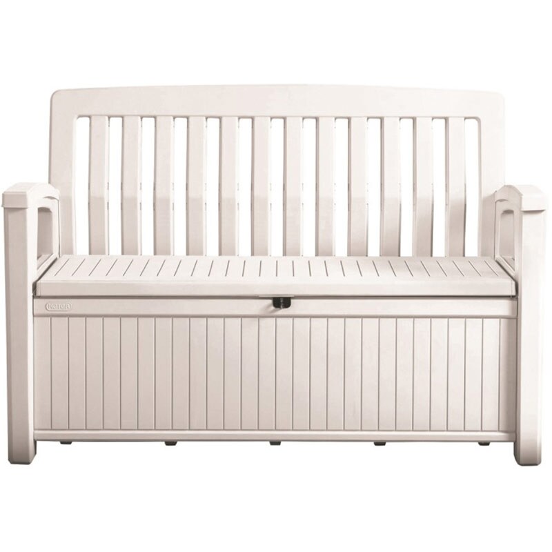 Canapea terasa KETER Patio, plastic, 132.7 x 61.2 x 88 cm, alb