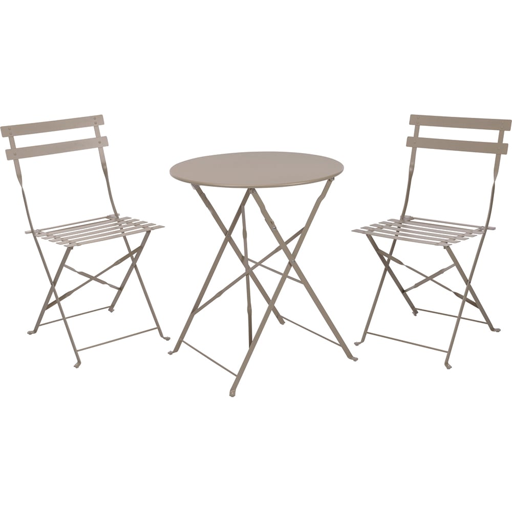 Set mobilier gradina AMBIANCE Bistro, 3 piese, bronz