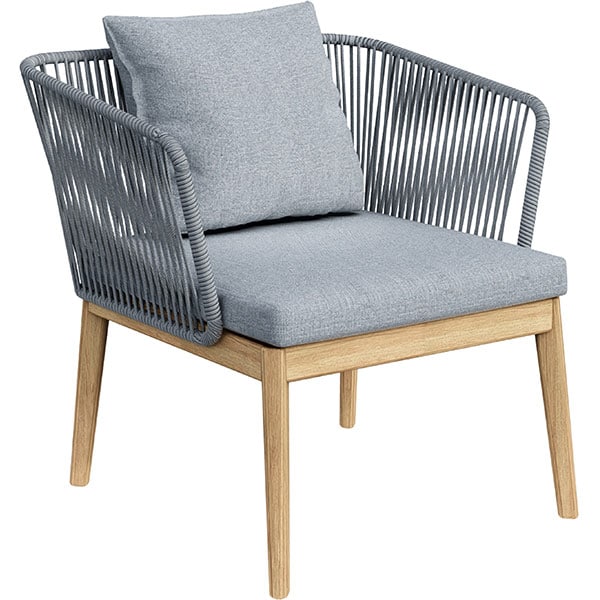 Set mobilier gradina MYRIA Viking Delo, 4 piese, gri inchis