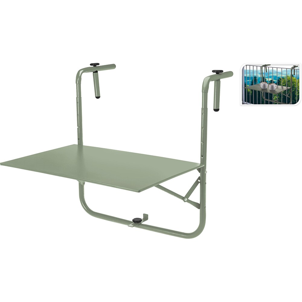 Masuta terasa AMBIANCE X99001140, metal, 60 x 43 cm, verde deschis