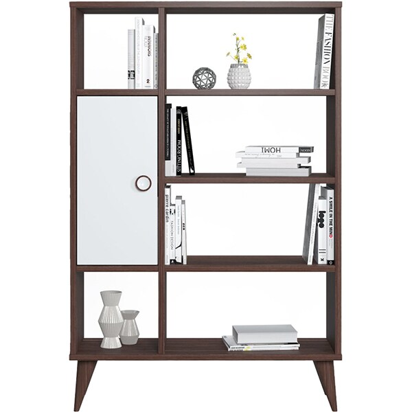 Biblioteca Soho L, nuc, 80 x 25 x 121 cm