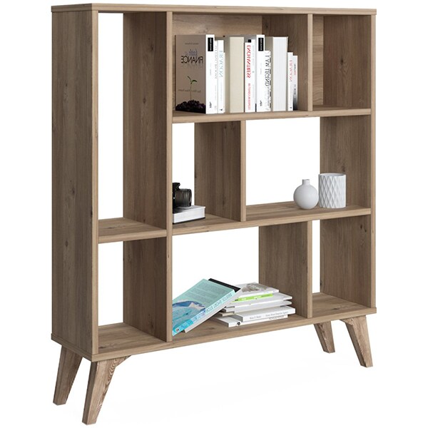 Biblioteca Frame Heron, stejar, 95 x 25 x 106 cm