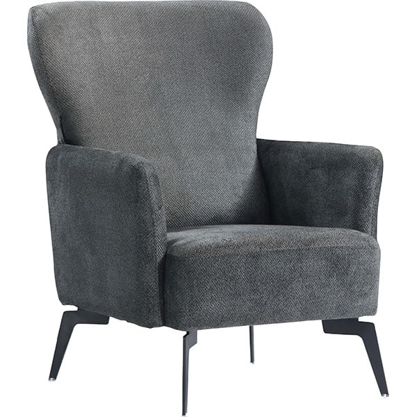 Fotoliu fix Elizabeth, stofa, gri
