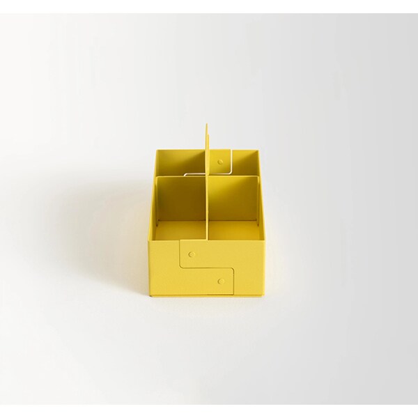 Cutie organizare SPIN Organizer Kit, metal, galben