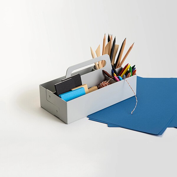 Cutie organizare SPIN Organizer Kit, metal, gri