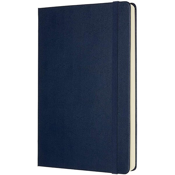 Carnet notite MOLESKINE Expanded Hard Notebook, velina, Large, 200 file, albastru