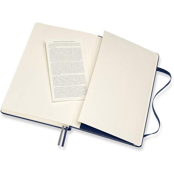 Carnet notite MOLESKINE Expanded Hard Notebook, velina, Large, 200 file, albastru